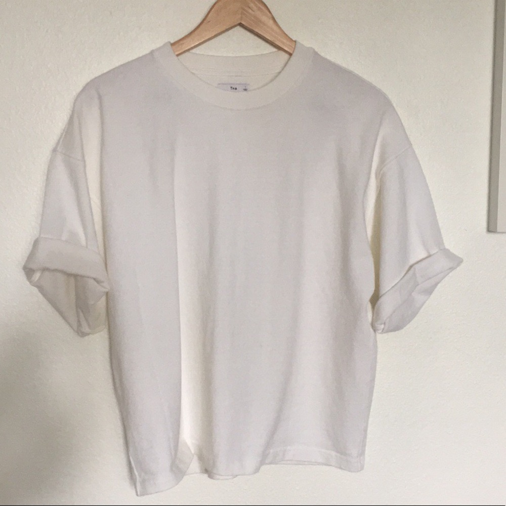 Aritzia TNA oversized white shirt